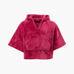 Carré Blanc Poncho enfant Kittyful Cassis|Enfant Robes De Chambre