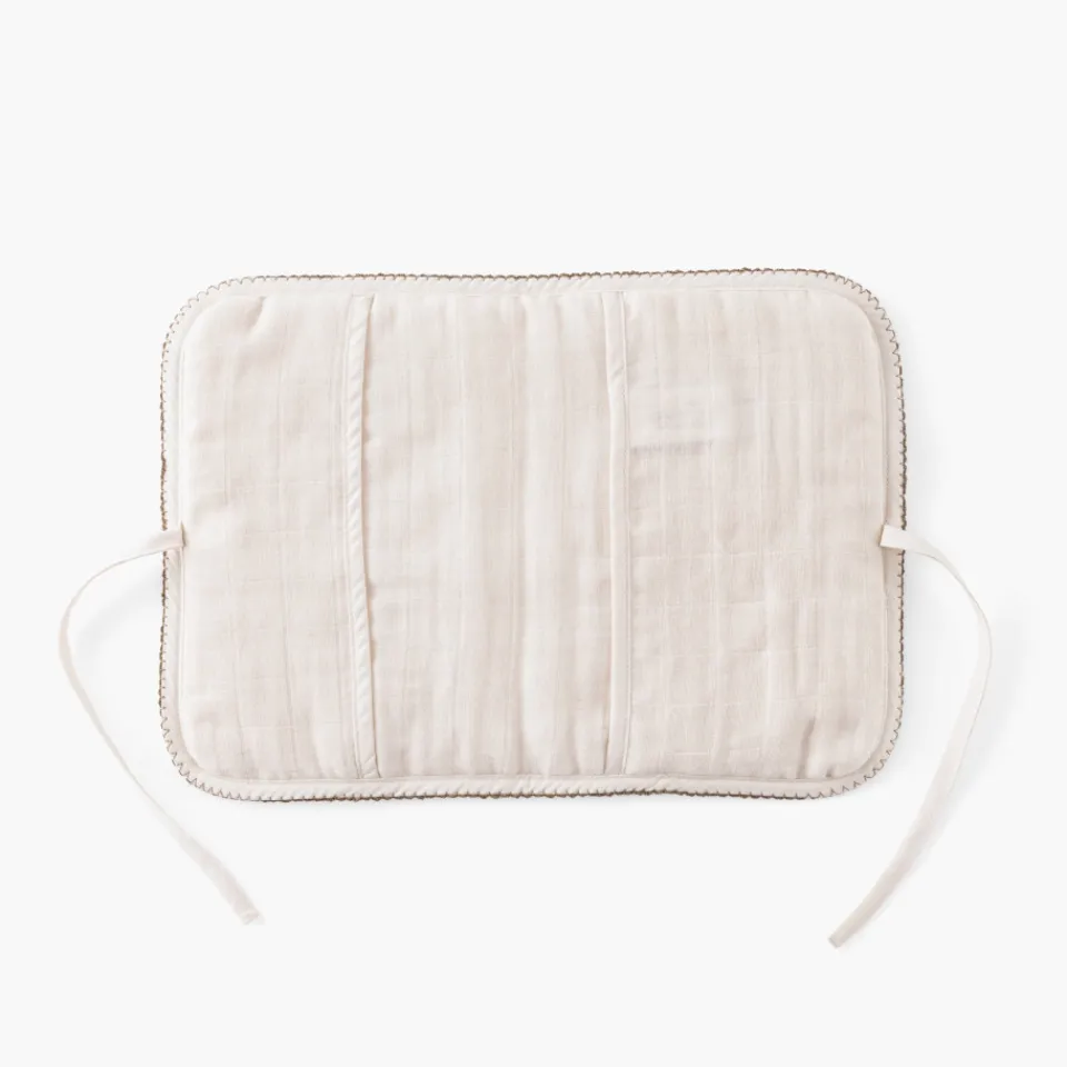 Carré Blanc Protège carnet de santé gaze de coton Bienvenue naturel|Enfant Accessoires|Nouveautés Bébénew
