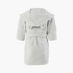 Carré Blanc Robe de chambre bébé polaire à capuche Artica perle|Enfant Robes De Chambre