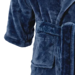 Carré Blanc Robe de chambre enfant polaire à capuche Ptitchic marine|Enfant Robes De Chambre