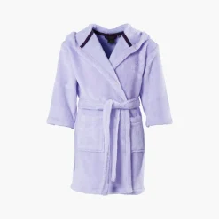 Carré Blanc Robe de chambre enfant polaire à capuche Anouchka parme|Enfant Robes De Chambre