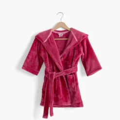 Carré Blanc Robe de chambre enfant polaire Happyful magnolia|Enfant Robes De Chambre