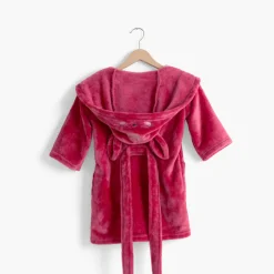 Carré Blanc Robe de chambre enfant polaire Happyful magnolia|Enfant Robes De Chambre