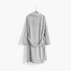 Carré Blanc Robe de chambre polaire col châle femme Equinoxe tourterelle|Femme Coffrets Cadeaux|Robes De Chambre Femme
