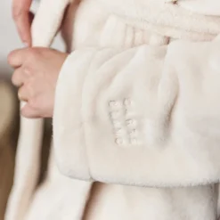 Carré Blanc Robe de chambre polaire femme Romy beige rosé|Femme Coffrets Cadeaux|Robes De Chambre Femme