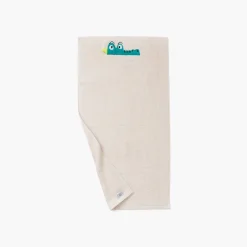 Carré Blanc Serviette de toilette bouclette de coton Crocoful|Enfant Serviettes De Toilette