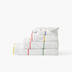 Carré Blanc Serviette de toilette coton Rosella blanc| Serviettes De Toilette