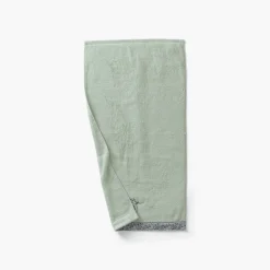 Carré Blanc Serviette de toilette coton bio Dandine vert d'eau|Enfant Serviettes De Toilette