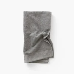 Carré Blanc Serviette de toilette coton Titane gris étain| Serviettes De Toilette