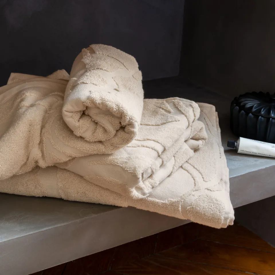 Carré Blanc Serviette de toilette coton bio Gisèle| Serviettes De Toilette