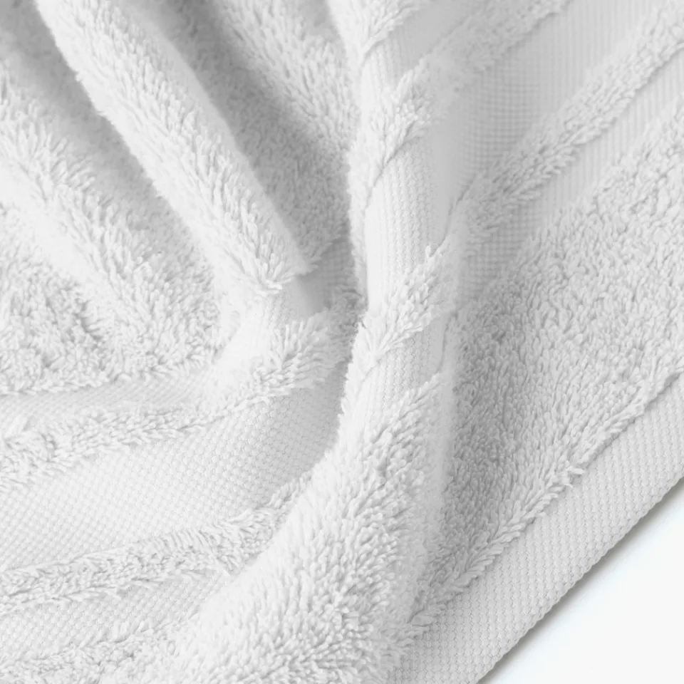 Carré Blanc Serviette de toilette coton Lola II blanc| Serviettes De Toilette