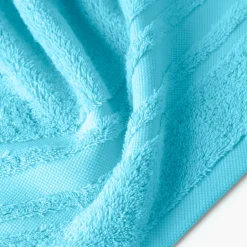Carré Blanc Serviette de toilette coton Lola II turquoise| Serviettes De Toilette