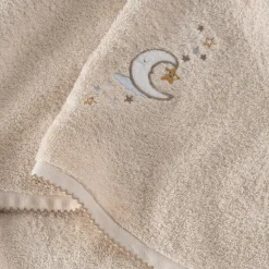 Carré Blanc Serviette de toilette coton bio Bienvenue naturel|Enfant Nouveautés Bébénew