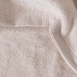 Carré Blanc Serviette de toilette coton Récif sable| Serviettes De Toilette