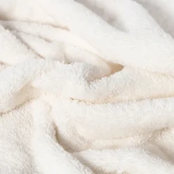 Carré Blanc Serviette de toilette coton biologique Raphia ivoire|Enfant Serviettes De Toilette