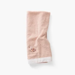 Carré Blanc Serviette de toilette coton bio Illumine vieux rose|Enfant Serviettes De Toilette