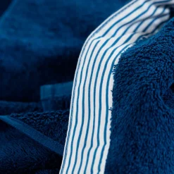 Carré Blanc Serviette de toilette coton biologique Ptitchic indigo|Enfant Serviettes De Toilette