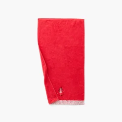 Carré Blanc Serviette de toilette coton bio Mes rêves rouge tendre|Enfant Serviettes De Toilette
