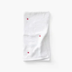 Carré Blanc Serviette de toilette coton Adore blanc| Serviettes De Toilette