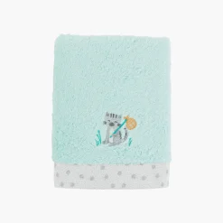 Carré Blanc Serviette de toilette coton biologique Devine céladon|Enfant Serviettes De Toilette