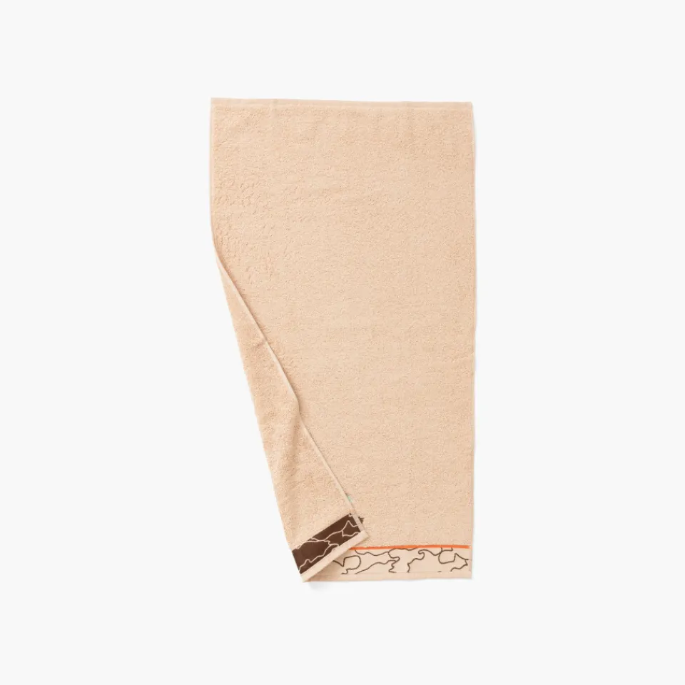 Carré Blanc Serviette de toilette coton bio Safari|Enfant Serviettes De Toilette