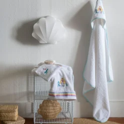 Carré Blanc Serviette de toilette coton Calliopé blanc|Enfant Serviettes De Toilette