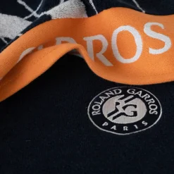 Carré Blanc Serviette de toilette joueur•se coton bio Roland-Garros 2023 marine| Serviettes De Toilette