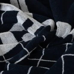 Carré Blanc Serviette de toilette joueur•se coton bio Roland-Garros 2023 marine| Serviettes De Toilette