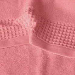 Carré Blanc Serviette invité bouclette de coton biologique Source pétale| Serviettes Invité