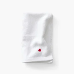 Carré Blanc Serviette invité coton Adore blanc| Serviettes Invité