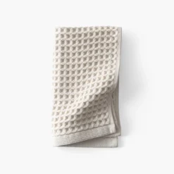 Carré Blanc Serviette invité coton bio Quadro naturel|Femme Coffrets Cadeaux|Serviettes Invité