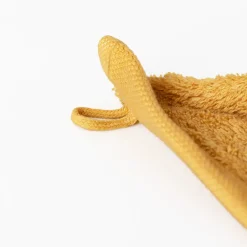 Carré Blanc Serviette invité coton Lola II miel| Serviettes Invité