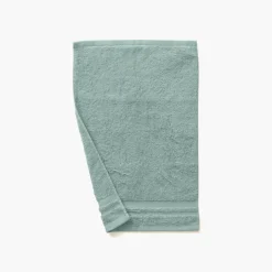 Carré Blanc Serviette invité coton Lola II argile| Serviettes Invité