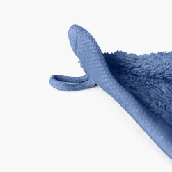 Carré Blanc Serviette invité coton Lola II encre| Serviettes Invité