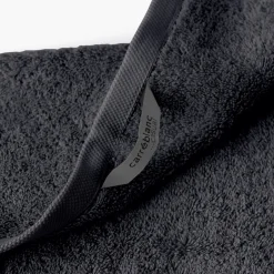 Carré Blanc Serviette invité coton Lola II ardoise| Serviettes Invité