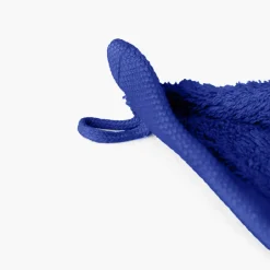 Carré Blanc Serviette invité coton Lola II cobalt| Serviettes Invité