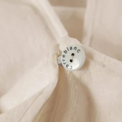 Carré Blanc Serviette pour cheveux en velours de coton biologique Naturelle naturel|Femme Coffrets Cadeaux|Accessoires Beauté