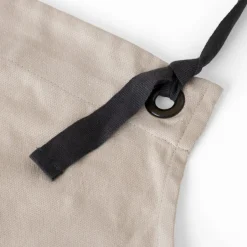 Carré Blanc Tablier de cuisine coton Signature grège|Femme Coffrets Cadeaux