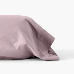 Carré Blanc Taie de traversin percale de coton Neo poudre| Taies De Traversin