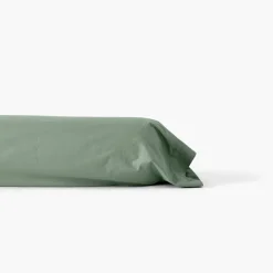 Carré Blanc Taie de traversin percale de coton Neo thym| Taies De Traversin