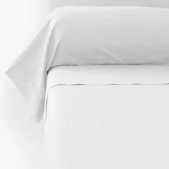 Carré Blanc Taie de traversin percale de coton Neo blanc| Taies De Traversin
