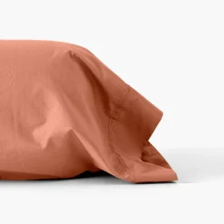 Carré Blanc Taie de traversin percale de coton Neo tomette| Taies De Traversin