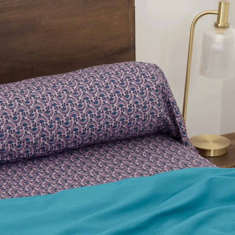 Carré Blanc Taie de traversin pur coton Bombay| Taies De Traversin