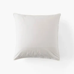 Carré Blanc Taie d'oreiller carrée coton Horizons| Taies D’oreiller