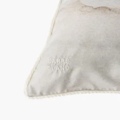 Carré Blanc Taie d'oreiller carrée coton Horizons| Taies D’oreiller