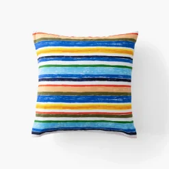 Carré Blanc Taie d'oreiller carrée coton bio Pinata|Enfant Linge De Litbio|Taies D'oreiller