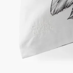 Carré Blanc Taie d'oreiller carrée coton Ietulou|Homme Coffrets Cadeaux|Taies D'oreiller