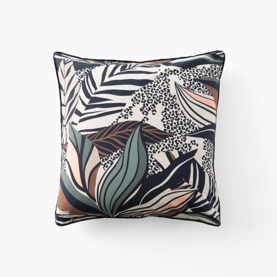 Carré Blanc Taie d'oreiller carrée coton bio Ysée|Enfant Nouveautés Bébénew|Taies D’oreiller