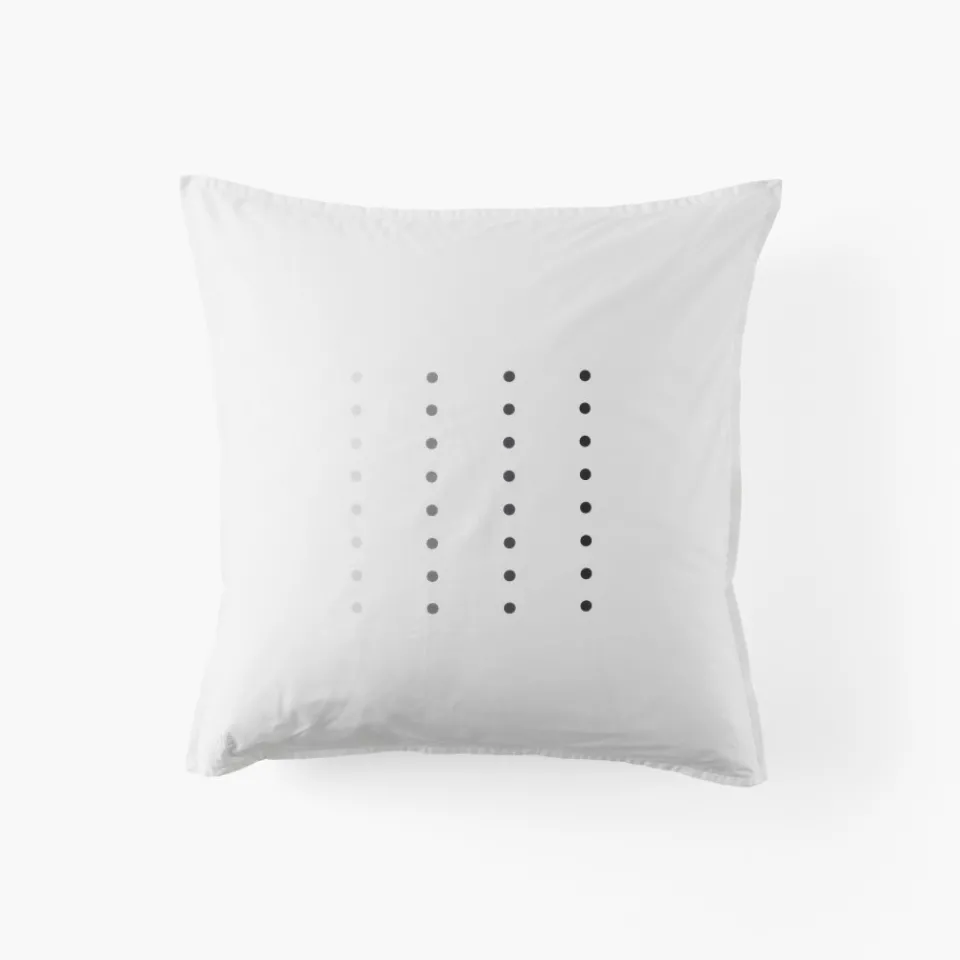 Carré Blanc Taie d'oreiller carrée coton Dotsy|Homme Coffrets Cadeaux|Taies D’oreiller