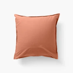 Carré Blanc Taie d'oreiller carrée coton Neo tomette| Taies D’oreiller